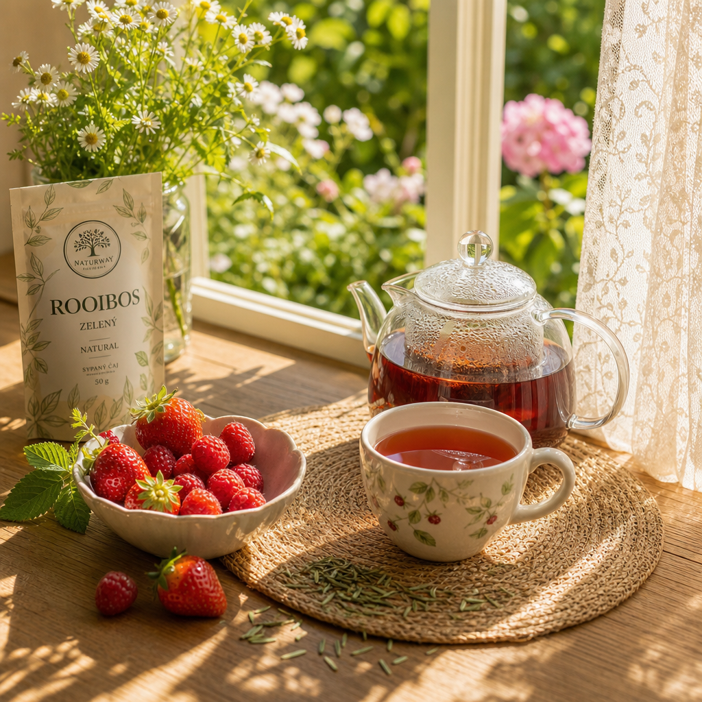 Zahradník ® – zelený rooibos s malinami a jahodami