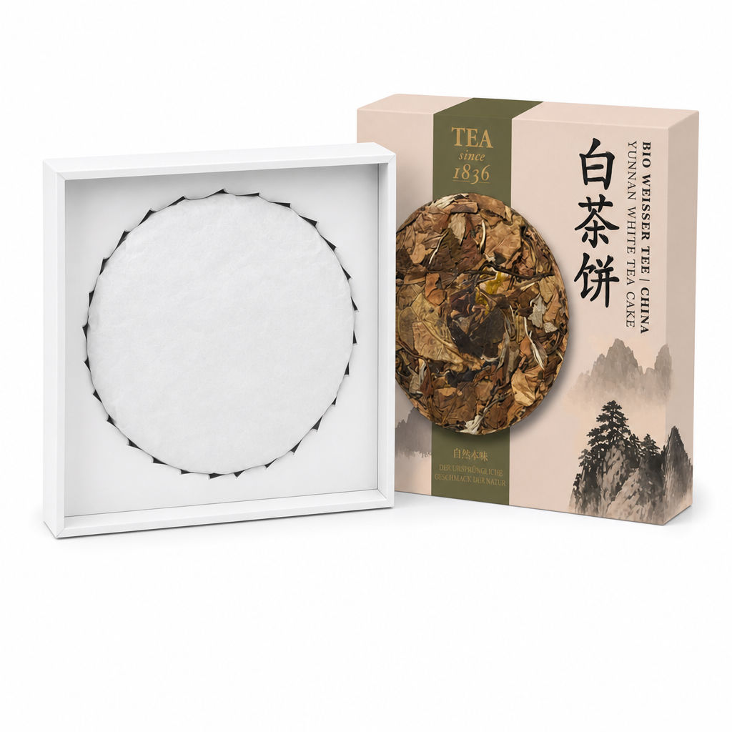 China Yunnan Cangyuan White Tea koláč 200 g