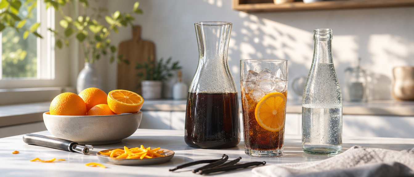 Jarní cold brew s pomerančem a vanilkou: svěží a snadné