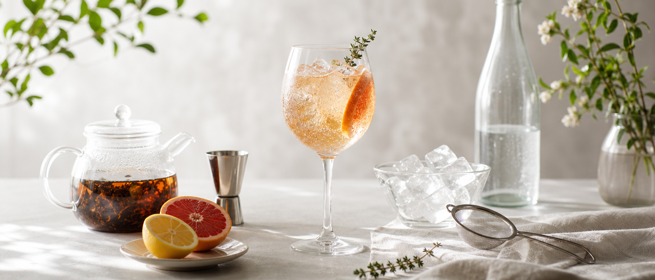 Nealko Earl Grey spritz s citrusy: elegantní osvěžení