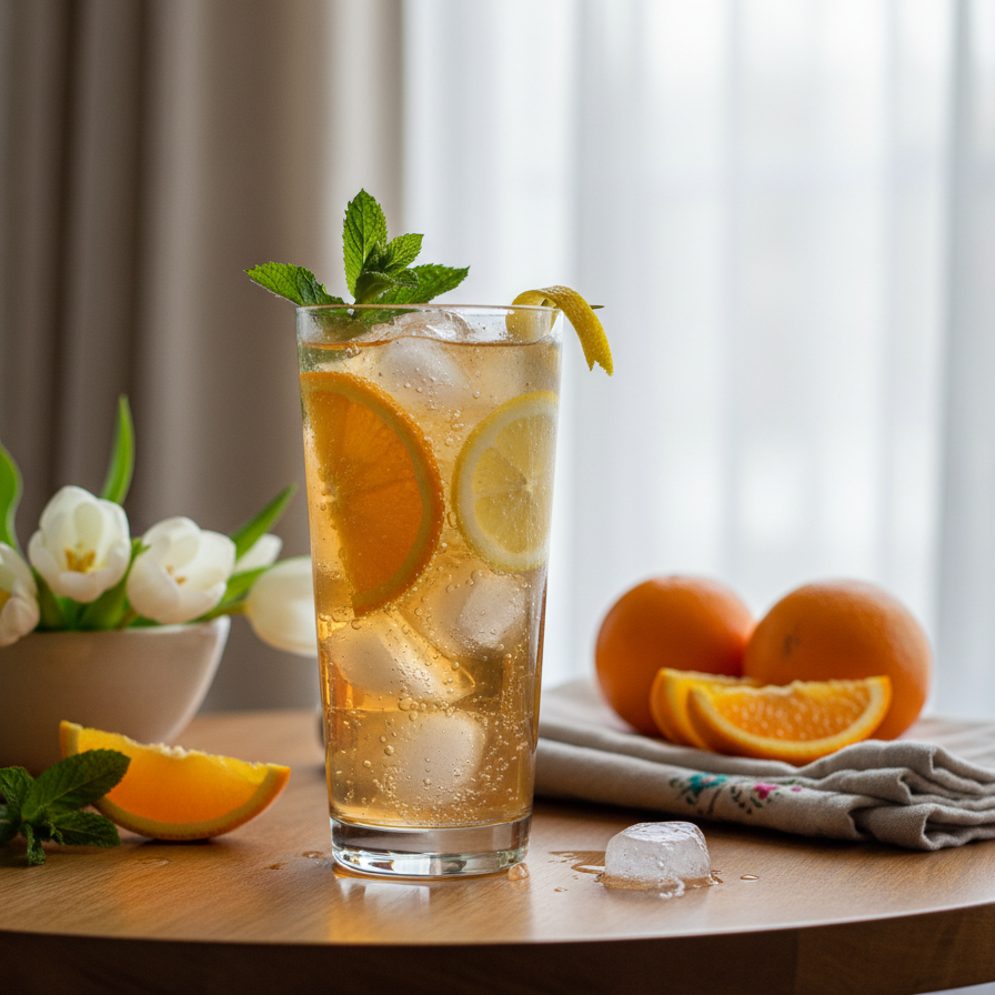 Nealko Earl Grey spritz s citrusy: elegantní osvěžení