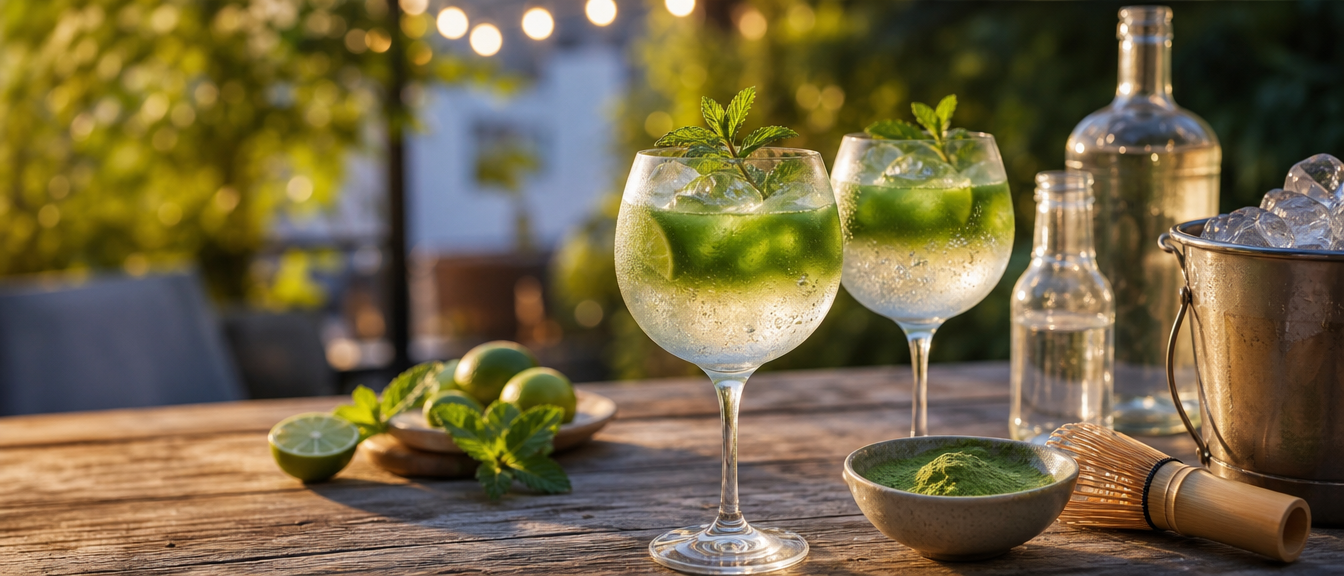 Matcha Gin & Tonic: svěží twist na klasiku pro letní večery