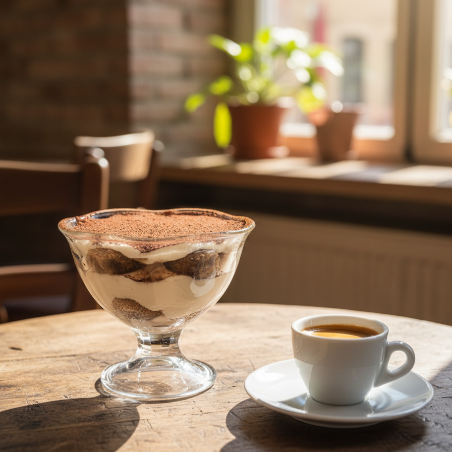 Domácí tiramisu s kávou: jednoduchý návod krok za krokem