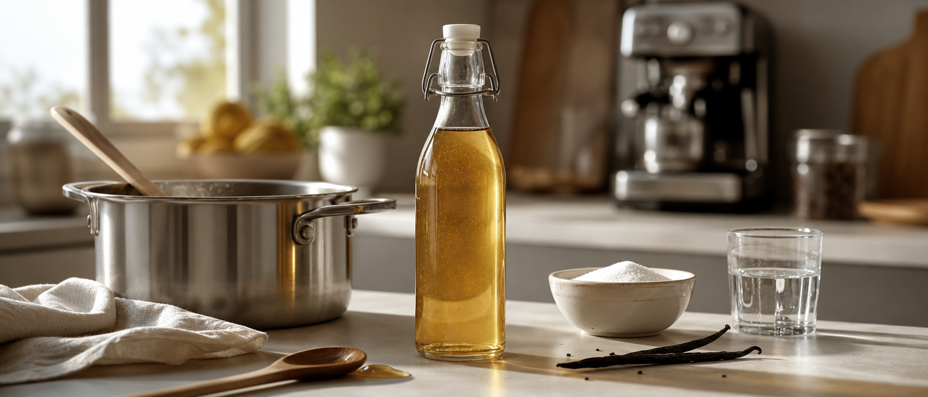 Domácí vanilkový sirup do kávy: snadno a voňavě