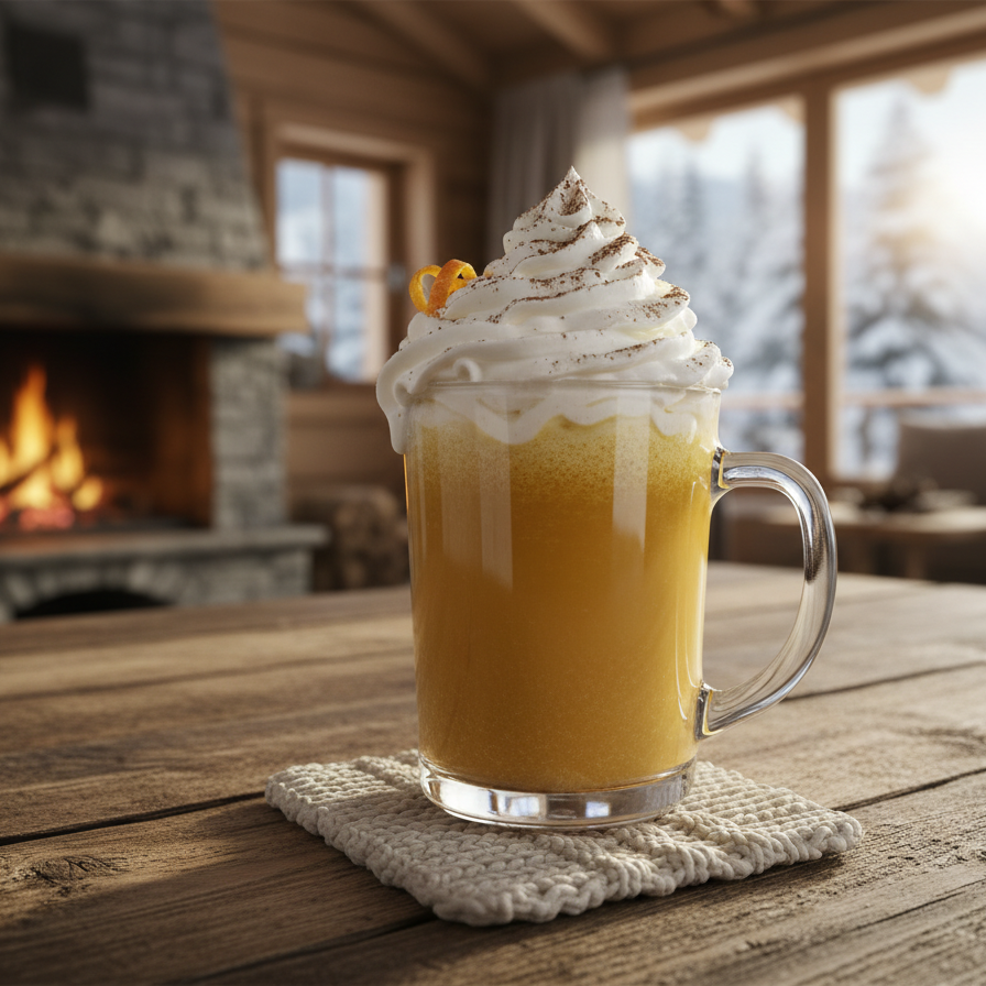 Bombardino doma: hřejivý zimní drink s kávou a šlehačkou