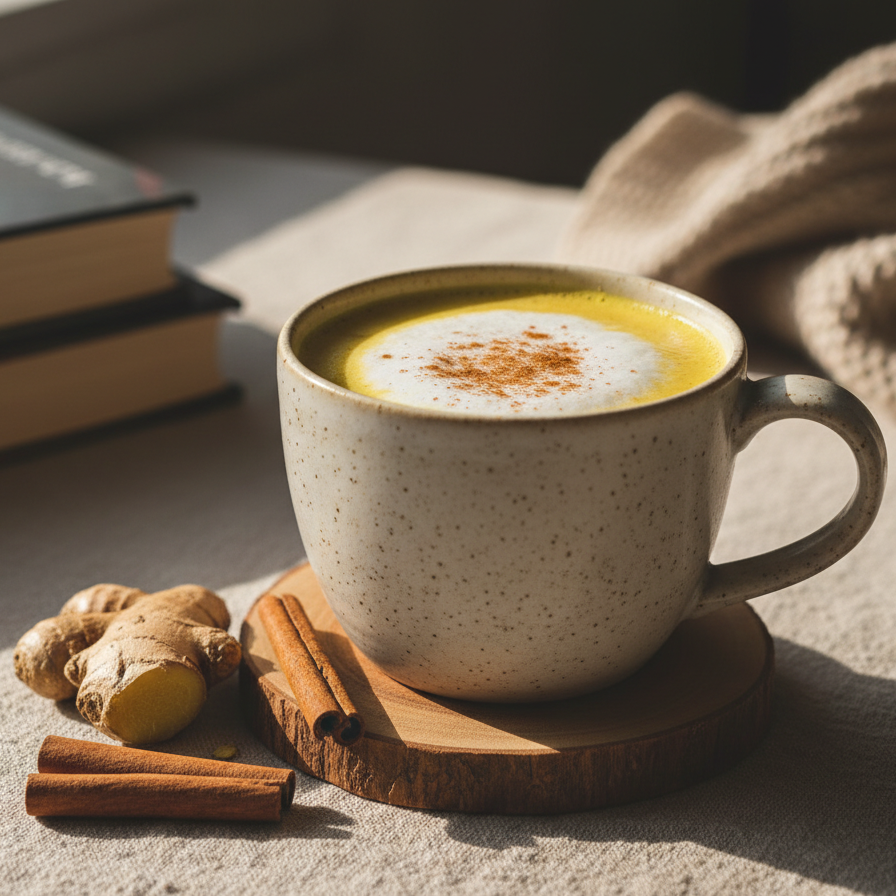 Zlaté kurkumové latté: hřejivá alternativa bez kofeinu