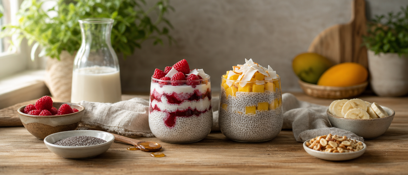 Chia pudink přes noc: snadná snídaně s variacemi