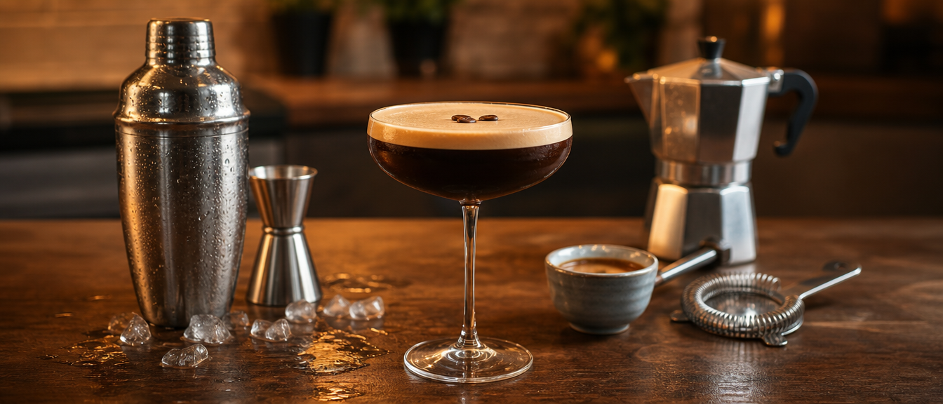 Espresso Martini doma: jednoduchý postup a pěna jako z baru