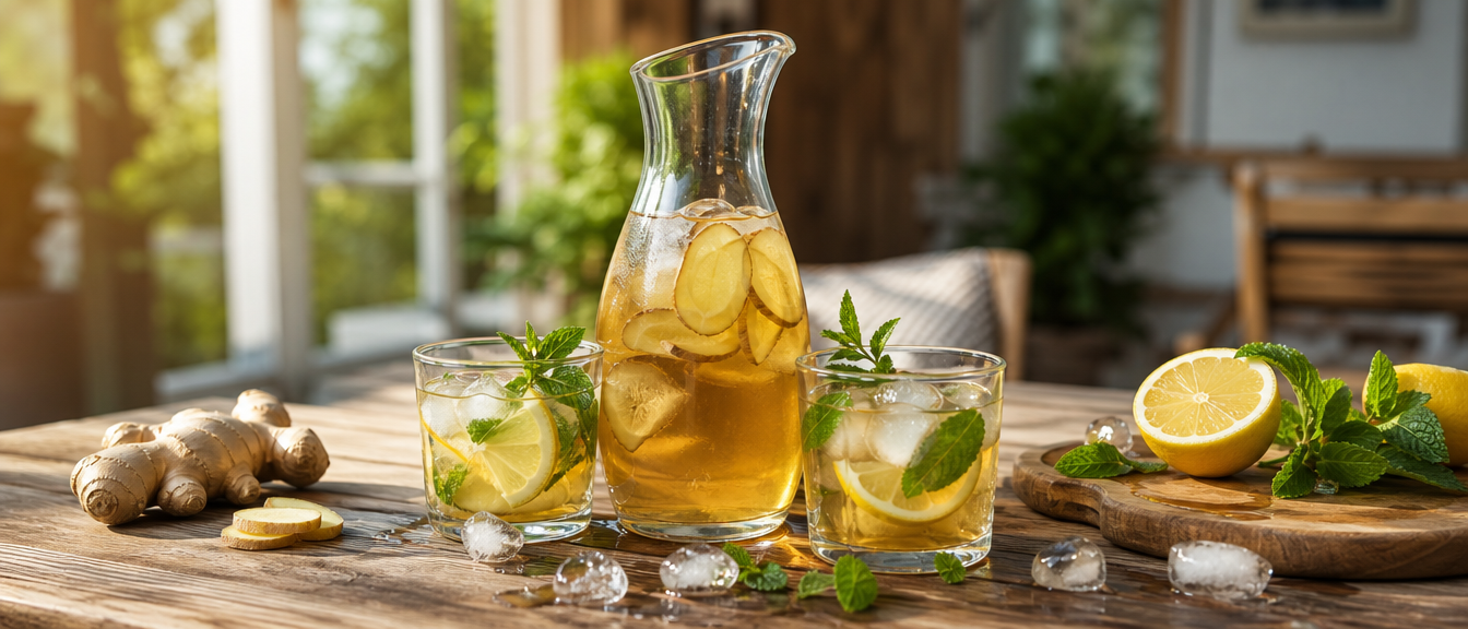 Ledový Darjeeling se zázvorem: svěží letní recept