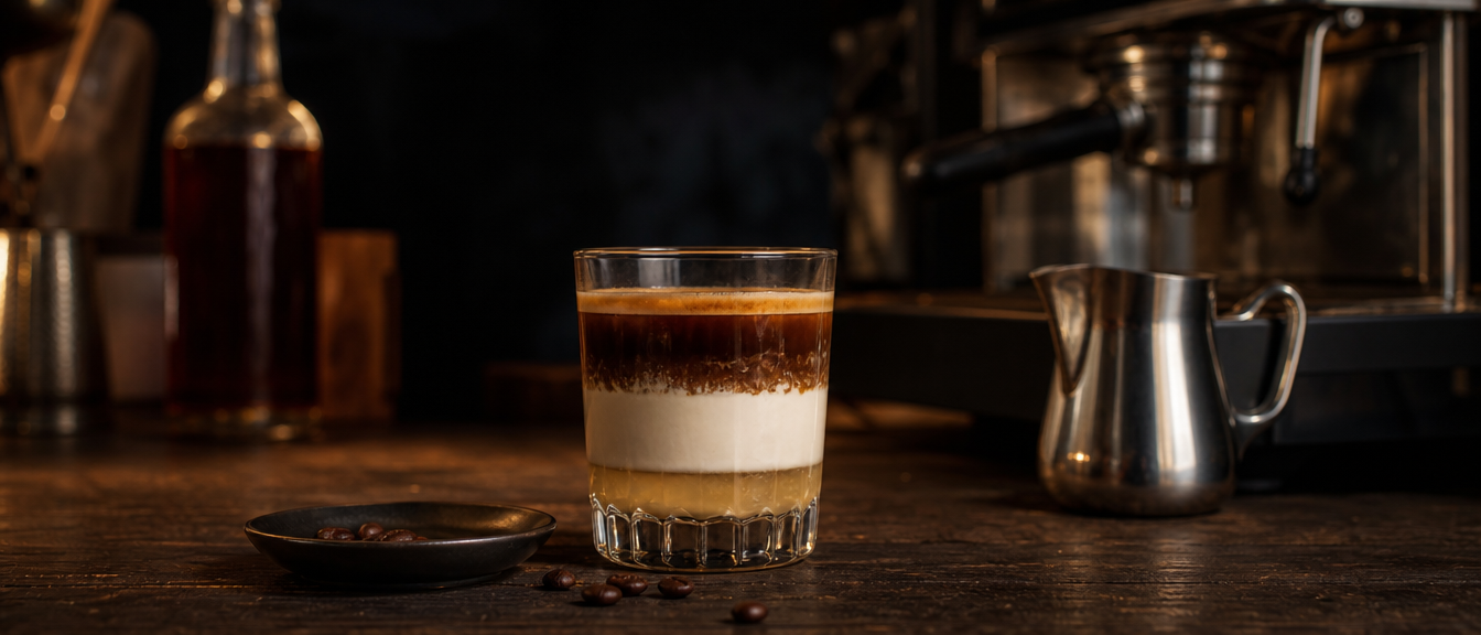 Undertow: vrstvené espresso s vanilkou a smetanou