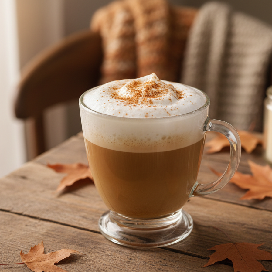 Javorové latte se skořicí: jednoduchý podzimní recept
