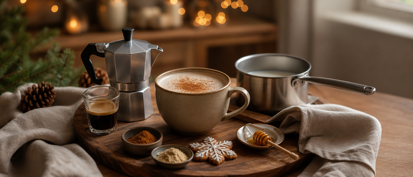 Perníčkové latte doma: hřejivá káva s kořením