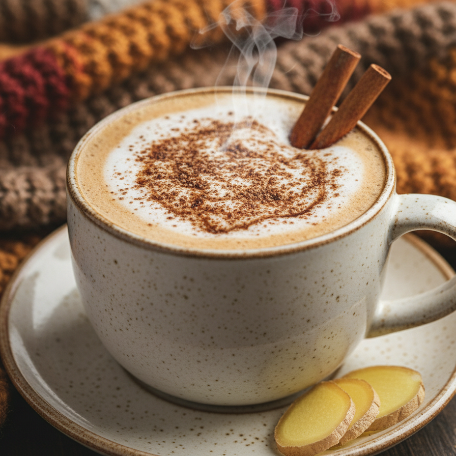 Perníčkové latte doma: hřejivá káva s kořením