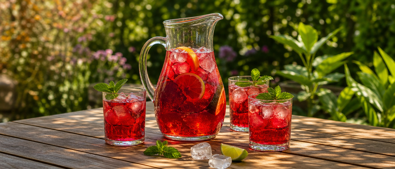 Ibiškový iced tea na léto: snadný recept a servírování