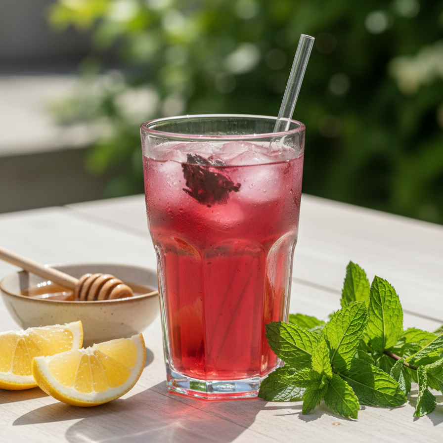 Ibiškový iced tea na léto: snadný recept a servírování