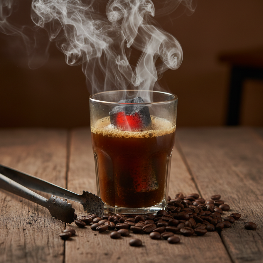 Kopi joss doma: bezpečný venkovní experiment s uhlíkem