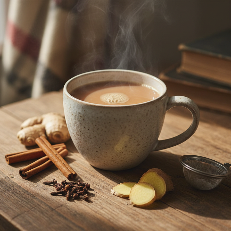 Masala chai doma: hřejivý kořeněný čaj krok za krokem
