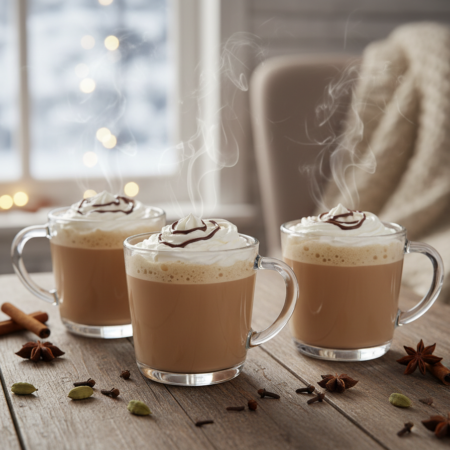San Chai Latte - Zimní drink připravený z černého čaje