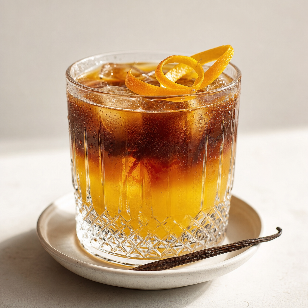 Cold brew s pomerančem a vanilkou  na jarní únavu